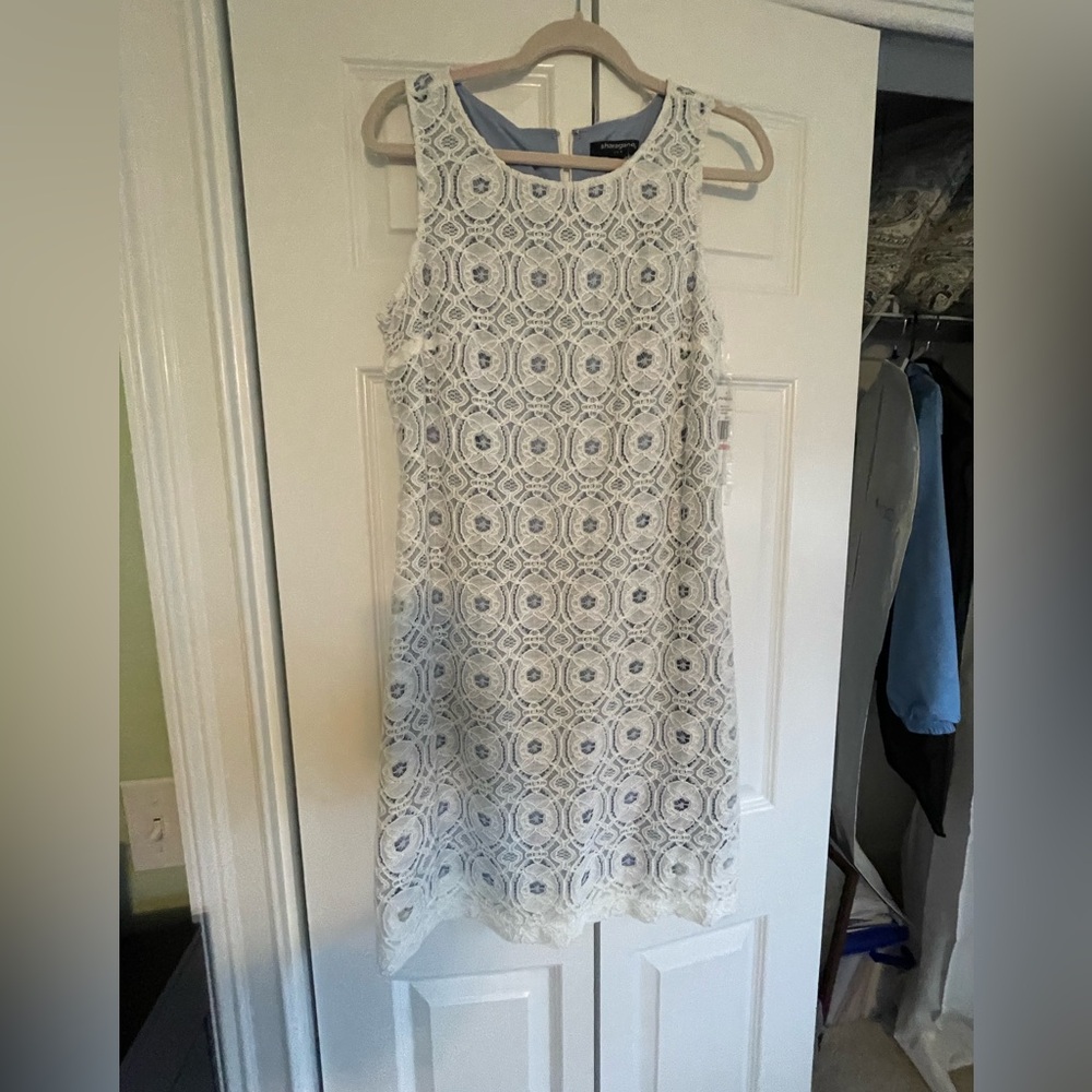 White mini dress, lace, new